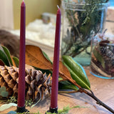 Set de 2 Chandelles - Bourgogne - boutique décoration Montreal