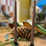 Set de 2 Chandelles - Variations Brun - boutique décoration Montreal