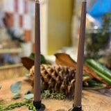 Set de 2 Chandelles - Variations Brun - boutique décoration Montreal