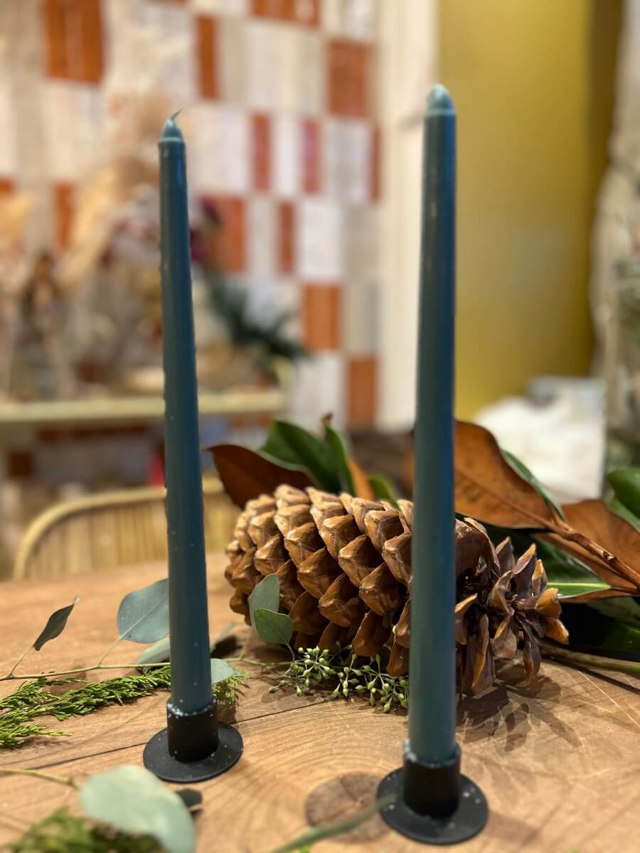 Set de 2 Chandelles - Variations de Vert - boutique décoration Montreal
