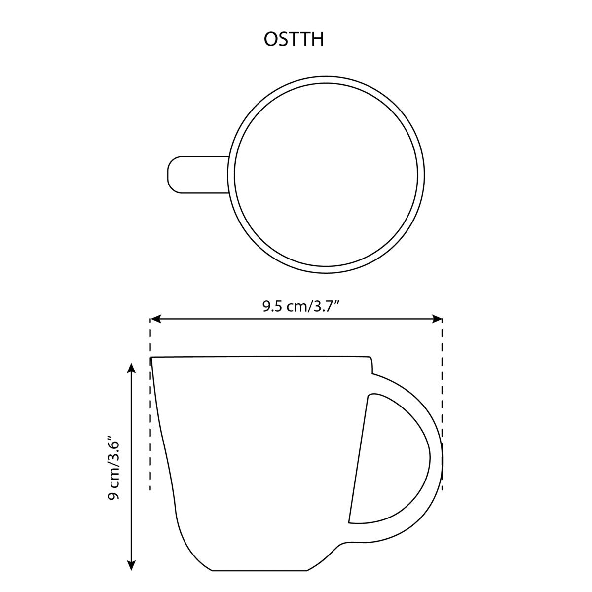 Stoneware Coffee Mug | Osun 10 oz - Set of 4 - Cup - boutique décoration Montreal