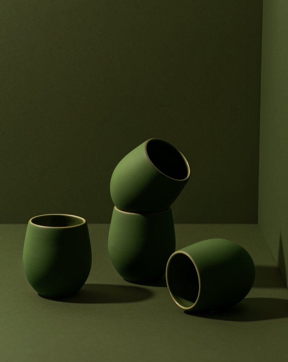 Stoneware Espresso Tumbler | Epa 4.5 oz - Set of 4 - Cup - boutique décoration Montreal