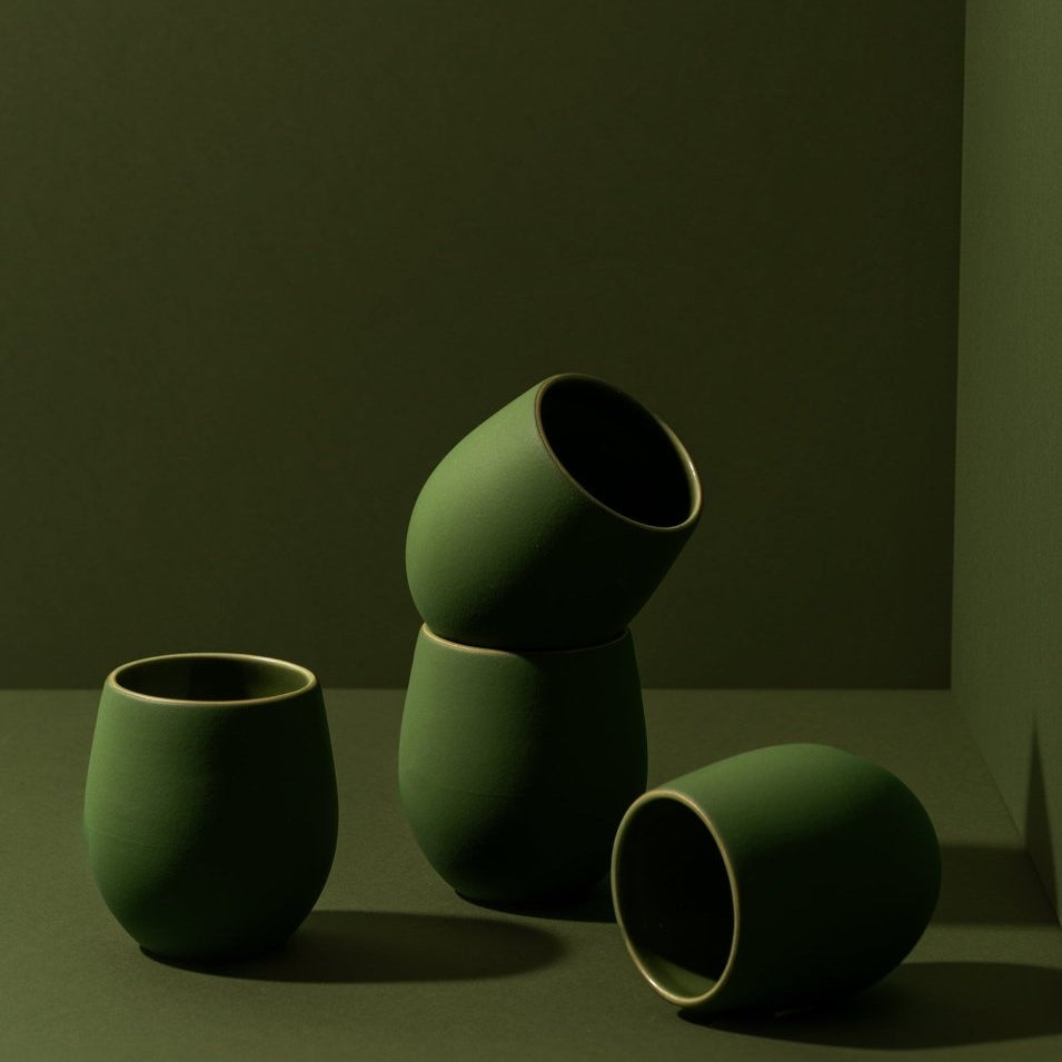 Stoneware Espresso Tumbler | Epa 4.5 oz - Set of 4 - Cup - boutique décoration Montreal
