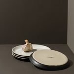 Stoneware Flat Dessert Plate | Epa 7.9" - Set of 4 - Plate - boutique décoration Montreal