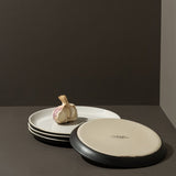 Stoneware Flat Dessert Plate | Epa 7.9" - Set of 4 - Plate - boutique décoration Montreal