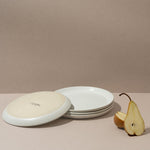 Stoneware Flat Dessert Plate | Epa 7.9" - Set of 4 - Plate - boutique décoration Montreal