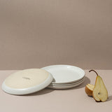 Stoneware Flat Dessert Plate | Epa 7.9" - Set of 4 - Plate - boutique décoration Montreal