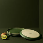 Stoneware Flat Dessert Plate | Epa 7.9" - Set of 4 - Plate - boutique décoration Montreal