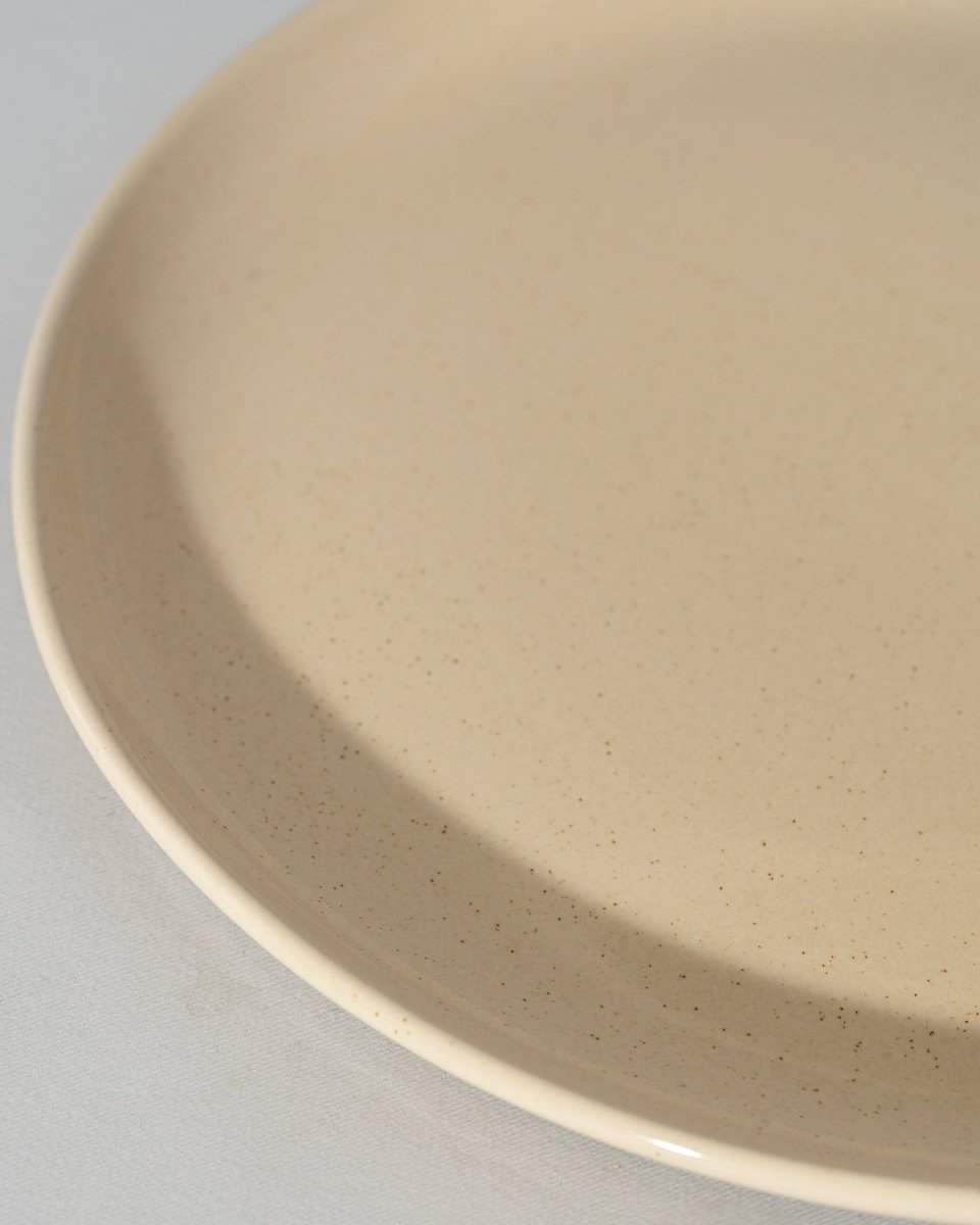 Stoneware Flat Dinner Plate | Edan 11.2" - Set of 4 - Plate - boutique décoration Montreal