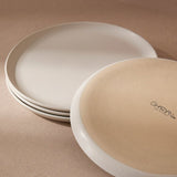Stoneware Flat Salad/Dinner Plate | Edan 9.4" - Set of 4 - Plate - boutique décoration Montreal