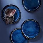 Stoneware Flat Salad/Dinner Plate | Edan 9.4" - Set of 4 - Plate - boutique décoration Montreal