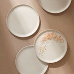 Stoneware Flat Salad/Dinner Plate | Edan 9.4" - Set of 4 - Plate - boutique décoration Montreal