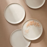 Stoneware Flat Salad/Dinner Plate | Edan 9.4" - Set of 4 - Plate - boutique décoration Montreal
