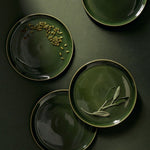 Stoneware Flat Salad/Dinner Plate | Edan 9.4" - Set of 4 - Plate - boutique décoration Montreal