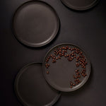 Stoneware Flat Salad/Dinner Plate | Edan 9.4" - Set of 4 - Plate - boutique décoration Montreal