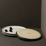 Stoneware Flat Salad/Dinner Plate | Edan 9.4" - Set of 4 - Plate - boutique décoration Montreal