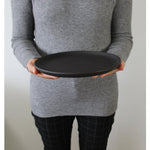 Stoneware Flat Salad/Dinner Plate | Edan 9.4" - Set of 4 - Plate - boutique décoration Montreal
