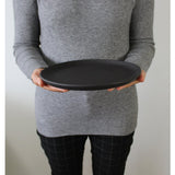 Stoneware Flat Salad/Dinner Plate | Edan 9.4" - Set of 4 - Plate - boutique décoration Montreal