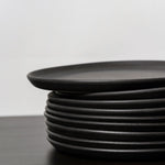 Stoneware Flat Salad/Dinner Plate | Edan 9.4" - Set of 4 - Plate - boutique décoration Montreal