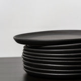 Stoneware Flat Salad/Dinner Plate | Edan 9.4" - Set of 4 - Plate - boutique décoration Montreal