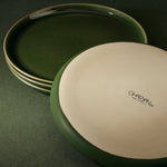 Stoneware Flat Salad/Dinner Plate | Edan 9.4" - Set of 4 - Plate - boutique décoration Montreal