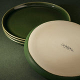 Stoneware Flat Salad/Dinner Plate | Edan 9.4" - Set of 4 - Plate - boutique décoration Montreal