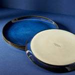 Stoneware Flat Salad/Dinner Plate | Edan 9.4" - Set of 4 - Plate - boutique décoration Montreal
