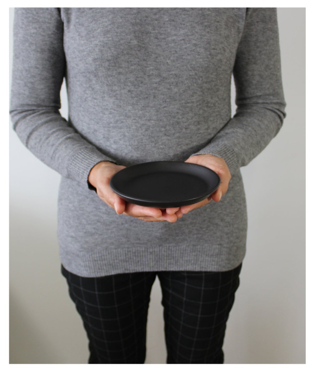 Stoneware Flat Side Plate | Edan 5.9" - Set of 4 - Plate - boutique décoration Montreal