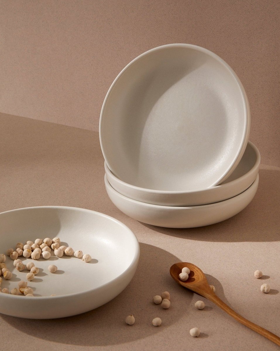 Stoneware Pasta Plate | Youlha 7.9" - Set of 4 - Coupelle - boutique décoration Montreal
