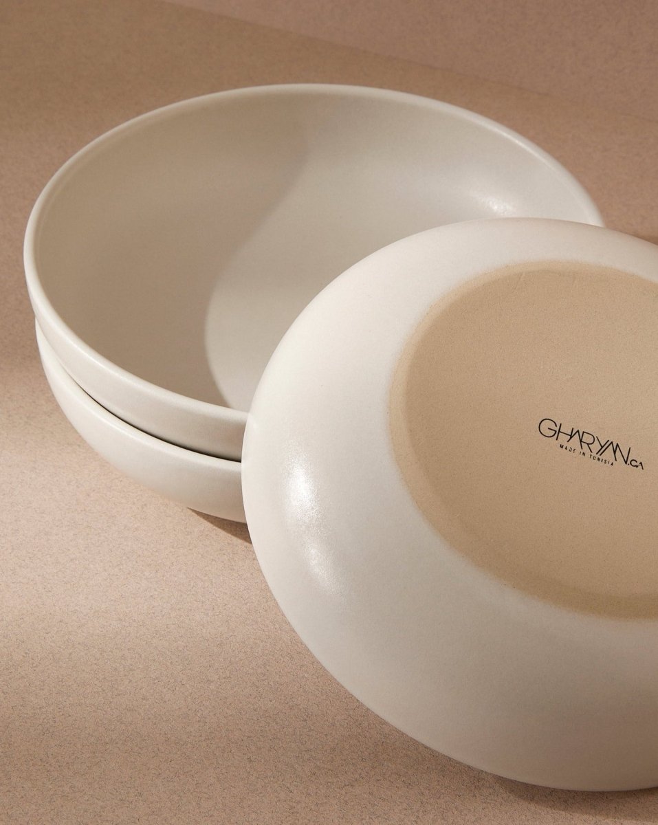 Stoneware Pasta Plate | Youlha 7.9" - Set of 4 - Coupelle - boutique décoration Montreal