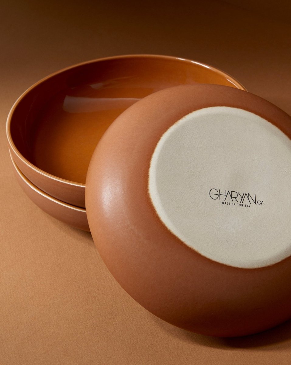 Stoneware Pasta Plate | Youlha 7.9" - Set of 4 - Coupelle - boutique décoration Montreal