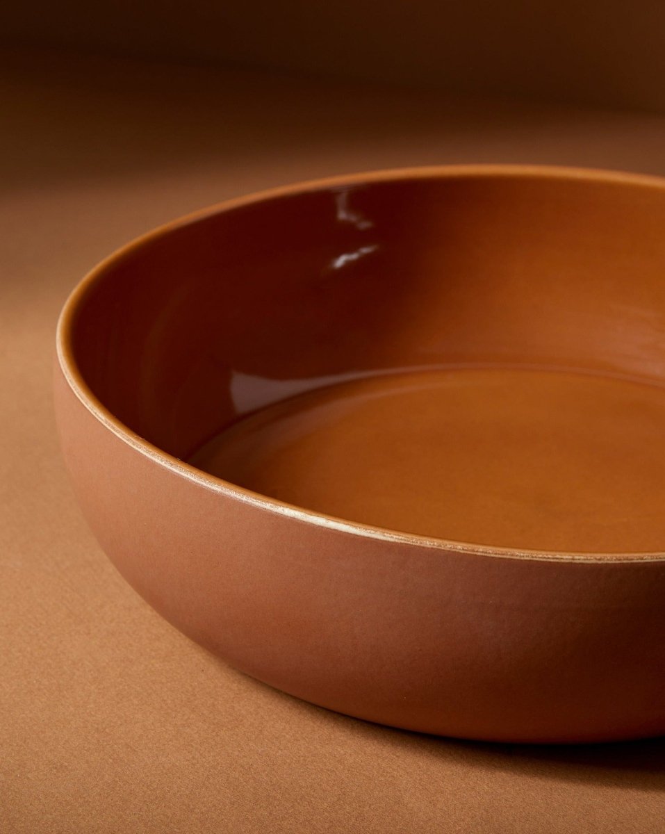 Stoneware Shallow Serving Bowl | EWA 60 oz - Saladier - boutique décoration Montreal