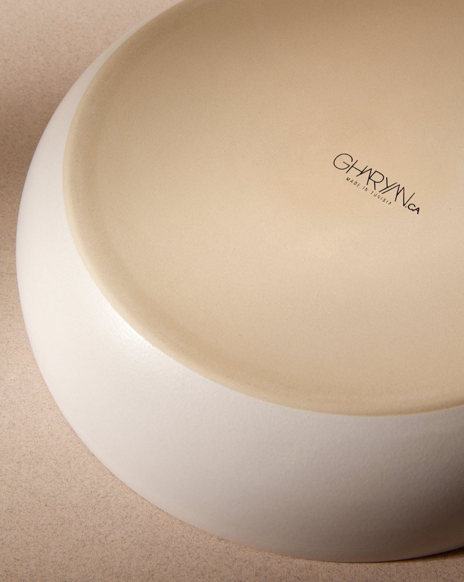 Stoneware Shallow Serving Bowl | EWA 60 oz - Saladier - boutique décoration Montreal