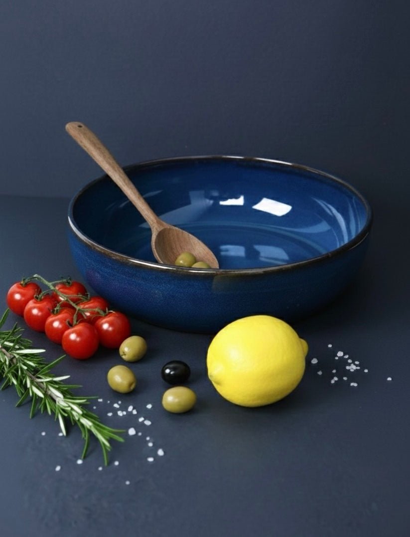 Stoneware Shallow Serving Bowl | EWA 60 oz - Saladier - boutique décoration Montreal