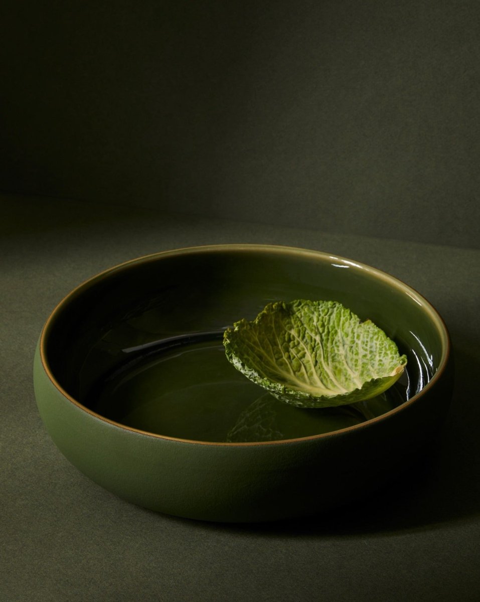 Stoneware Shallow Serving Bowl | EWA 60 oz - Saladier - boutique décoration Montreal