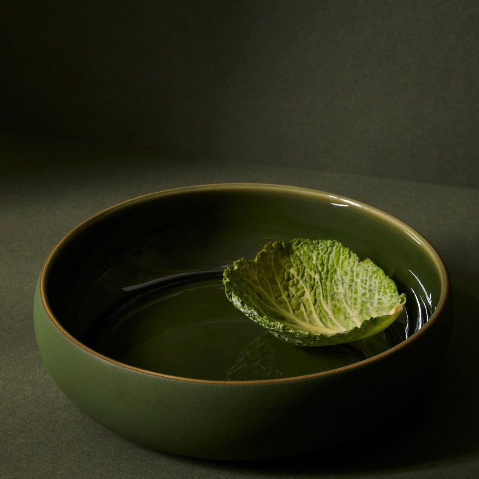 Stoneware Shallow Serving Bowl | EWA 60 oz - Saladier - boutique décoration Montreal