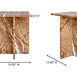 Table d'appoint - Blair - Marbre forêt