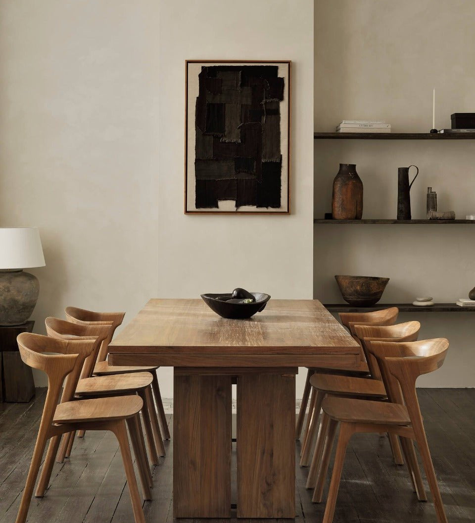 Table rallonge double - Teck - boutique décoration Montreal