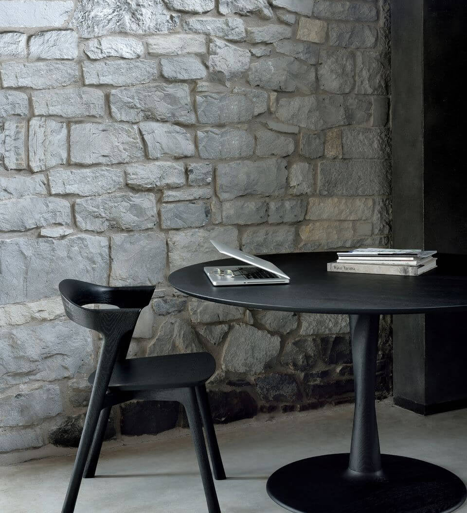 Table Torsion Noir - boutique décoration Montreal