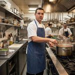 Tablier en jean - bleu foncé - boutique décoration Montreal