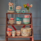 Tasse à expresso ovale - peint à la main - 70 ml - boutique décoration Montreal