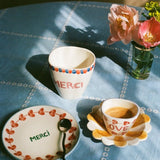 Tasse Ovale en Céramique Merci - 300 ml - boutique décoration Montreal