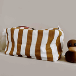 Trousse de toilette - Rayures Caramel - boutique décoration Montreal
