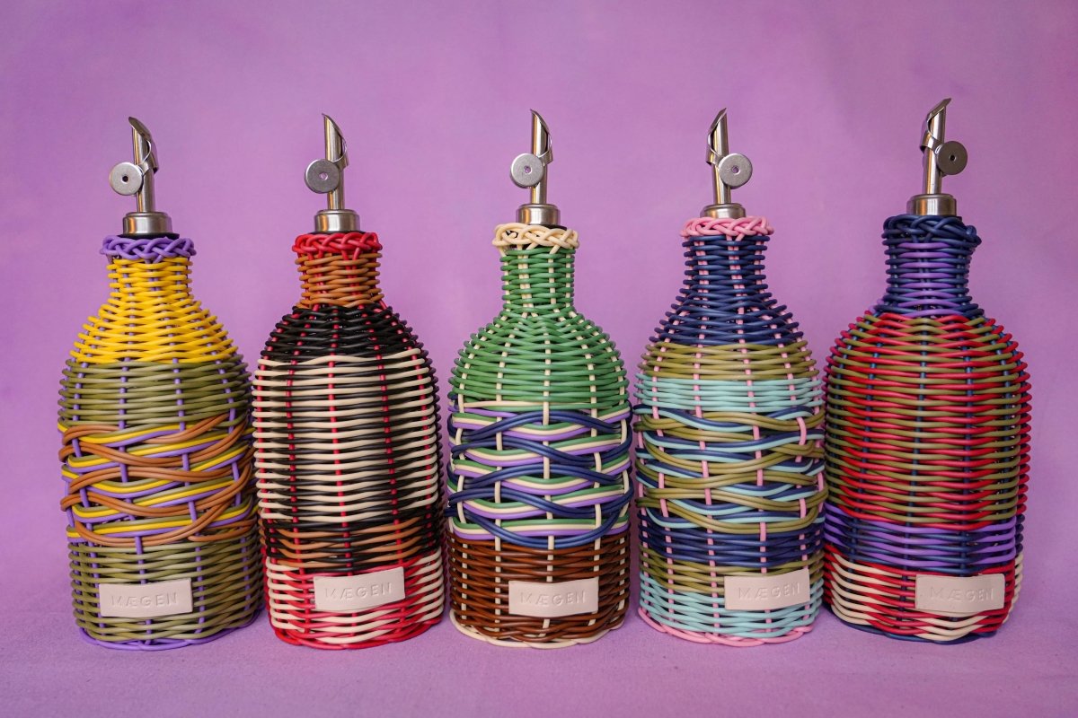 Verseur d'huile Maegen - Jaune/Lilas - boutique décoration Montreal