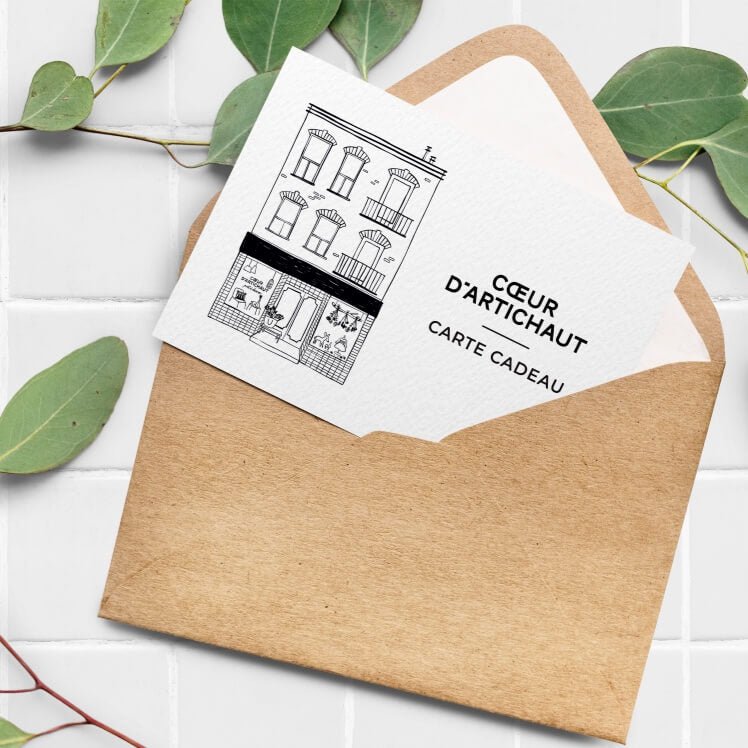 Carte cadeau — Cœur d'Artichaut - Gift Card - boutique décoration Montreal