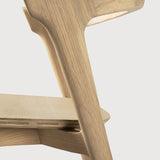 chaise bois chêne avec dossier arrondi