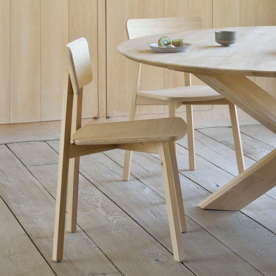 chaise design Studio Kaschkasch, chene bois massif