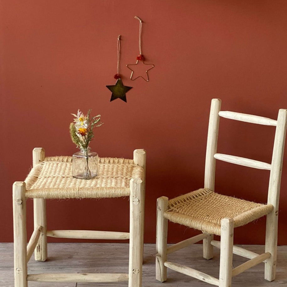 Chaise enfant en bois d'Olivier - General - boutique décoration Montreal