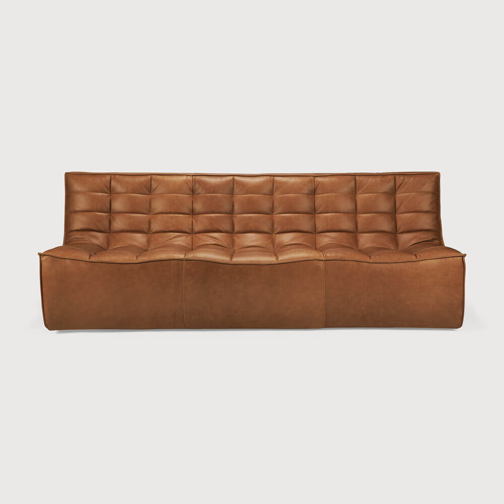 Divan N701 en cuir - Old Saddle - boutique décoration Montreal
