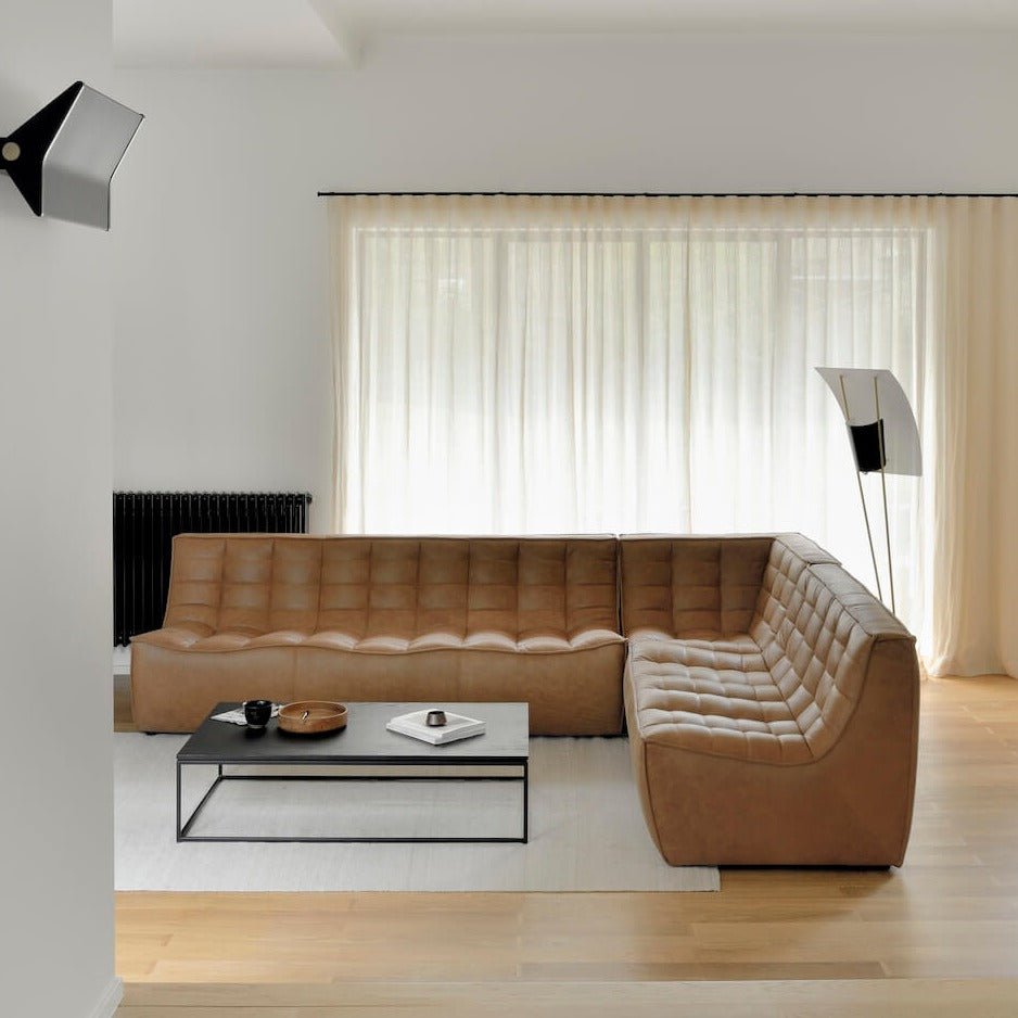 Divan N701 en cuir - Old Saddle - boutique décoration Montreal